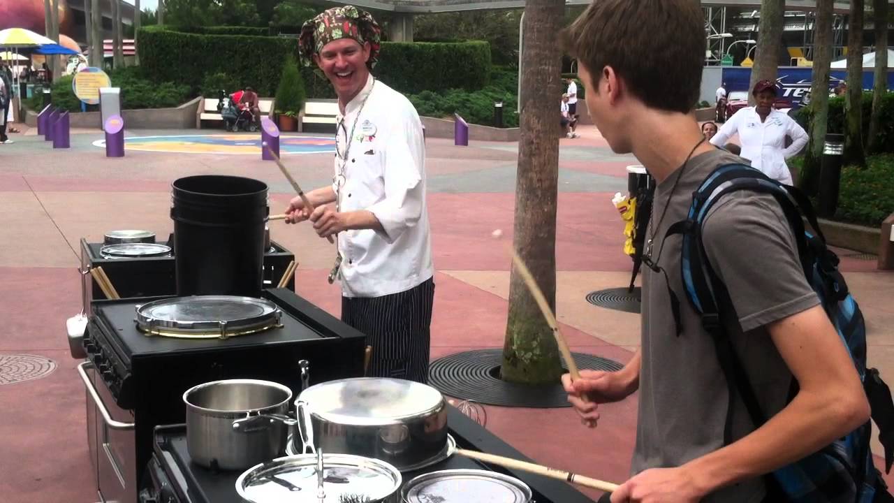 Josh Jams with the Jammin Chefs at Epcot in Walt Disney World