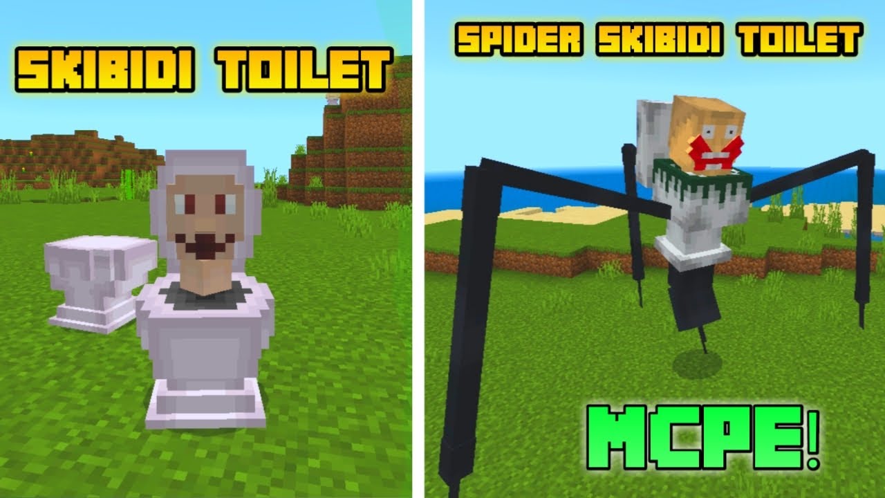 Мод скибиди туалетов на майнкрафт андроид. SKIBIDI Toilet Minecraft Mod. Колонка паук скибиди туалет. Скибиди унитаз майнкрафт.