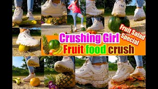 Crushing Fruit fruits crush girl tramples TRAMPLED and CRUSHED Crush Fruit in Sneakers