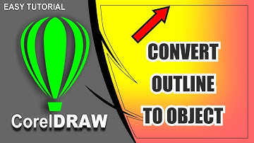 Convert Outline To Object in CorelDRAW| Art Friends