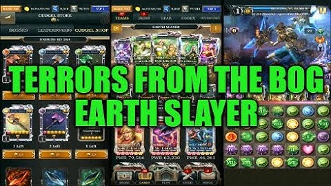 Legendary Game Of Heroes: Terrors From The Bog Event Gameplay/Team Testing (Earth Slayer)