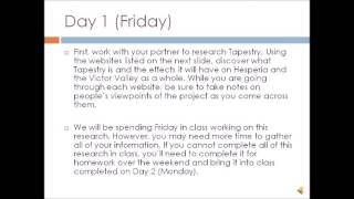 Tapestry Project WebQuest