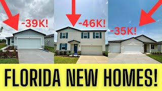 Inside 3 Parrish Florida New Construction Homes For Sale with Price Reductions in 2024!