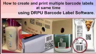 How to Generate Design Make Create and print multiple barcode Labels Barcode How To Generate Multiple Barcode Labels