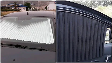 magnetic flexible car sun shades/windshield retractable  sun shades