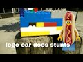 lego car does stunts