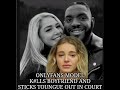 Crazy Onlyfans model K###s B1ack boyfriend and sticks out tongue at Camera in Court!