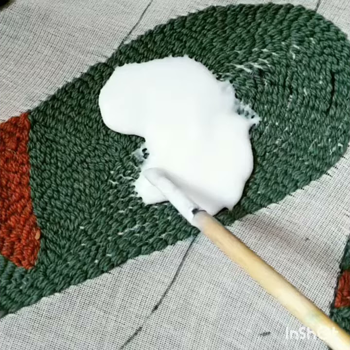 Гобелен. Вышивка. Закрепляем нить. Punch NEEDLE . Вышивка иглой. Быстро ...