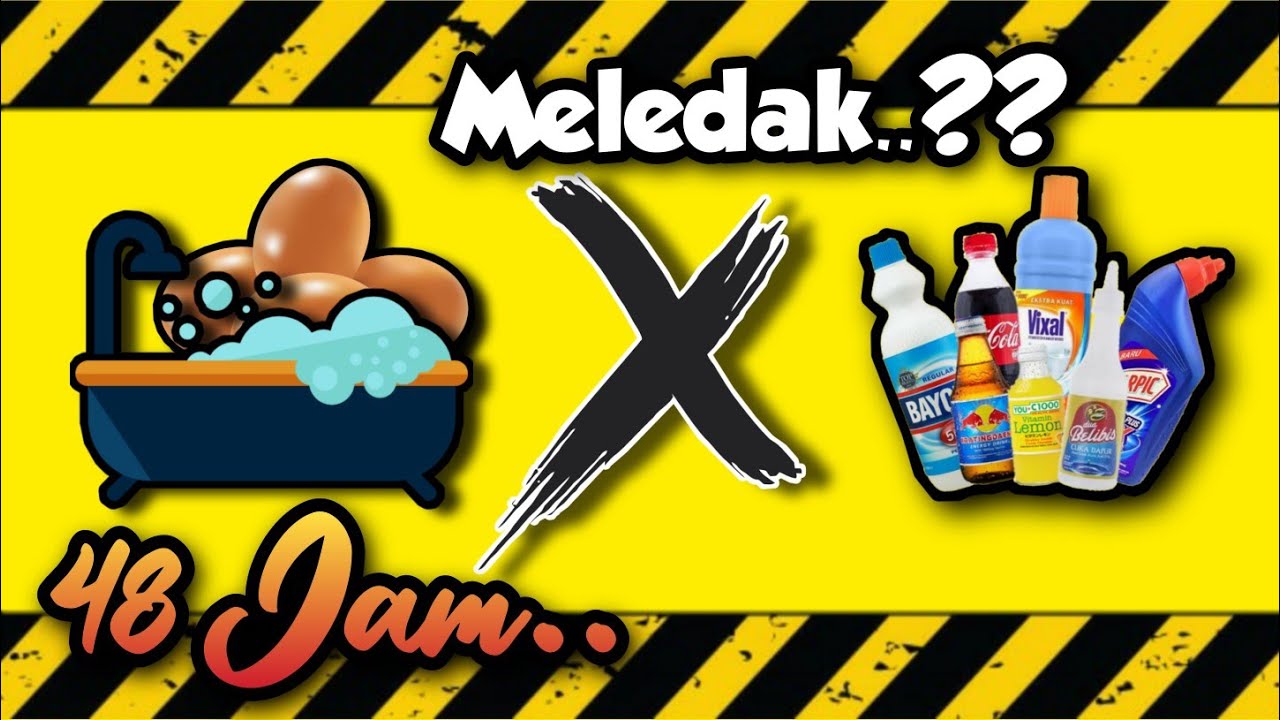 RENDAM TELUR SELAMA 48 JAM DENGAN 7 MACAM CAIRAN. HASILNYA MENGEJUTKAN!?