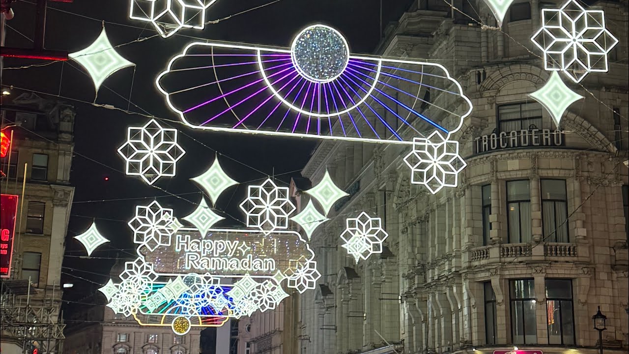 Ramadan 1447/2026 Lights in Central London.