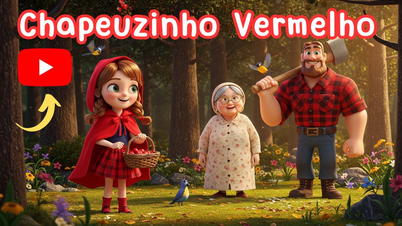 CHAPEUZINHO VERMELHO (NOVO) - História completa em PORTUGUÊS para ...