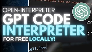 ChatGPT Code Interpreter For FREE! - Open Interpreter (Installation Guide)