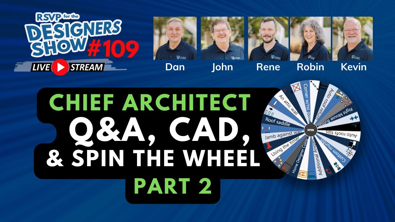 CAD Part 2, Q&A and Spin the Wheel - Designers Show 109
