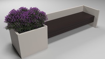 3ds max street modern bench modeling tutorial part 02