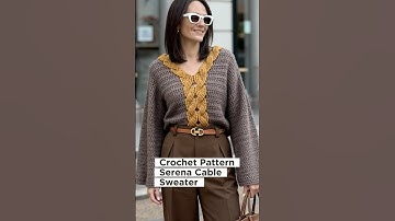 This Crochet Sweater Pattern is GENIUS! 😱 #crochettutorial #crochetpattern