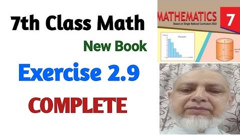 Exercise 2.9 Class 7 Math | 7th Class Math New Book | PTB SNC |