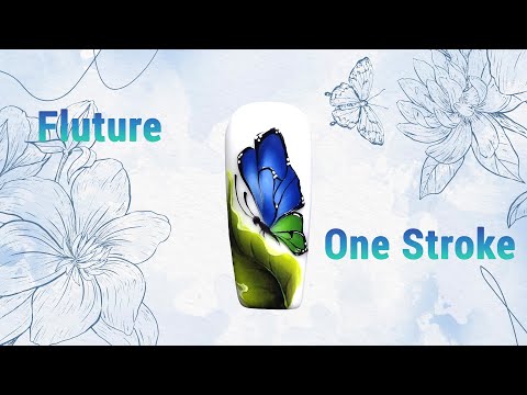 Fluture One Stroke - Pictură cu geluri color - Română