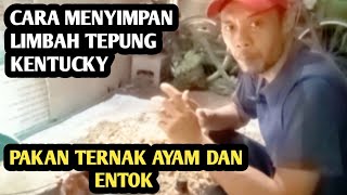 How to Store Kentucky Flour Waste as Cheap Feed for Chickens and Muscovy Ducks