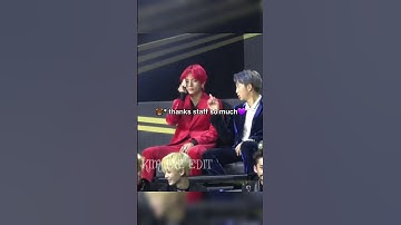 The way staff girl helping😍 taehyung🐻 she is so cute🥰💜#bts #taehyung #shorts