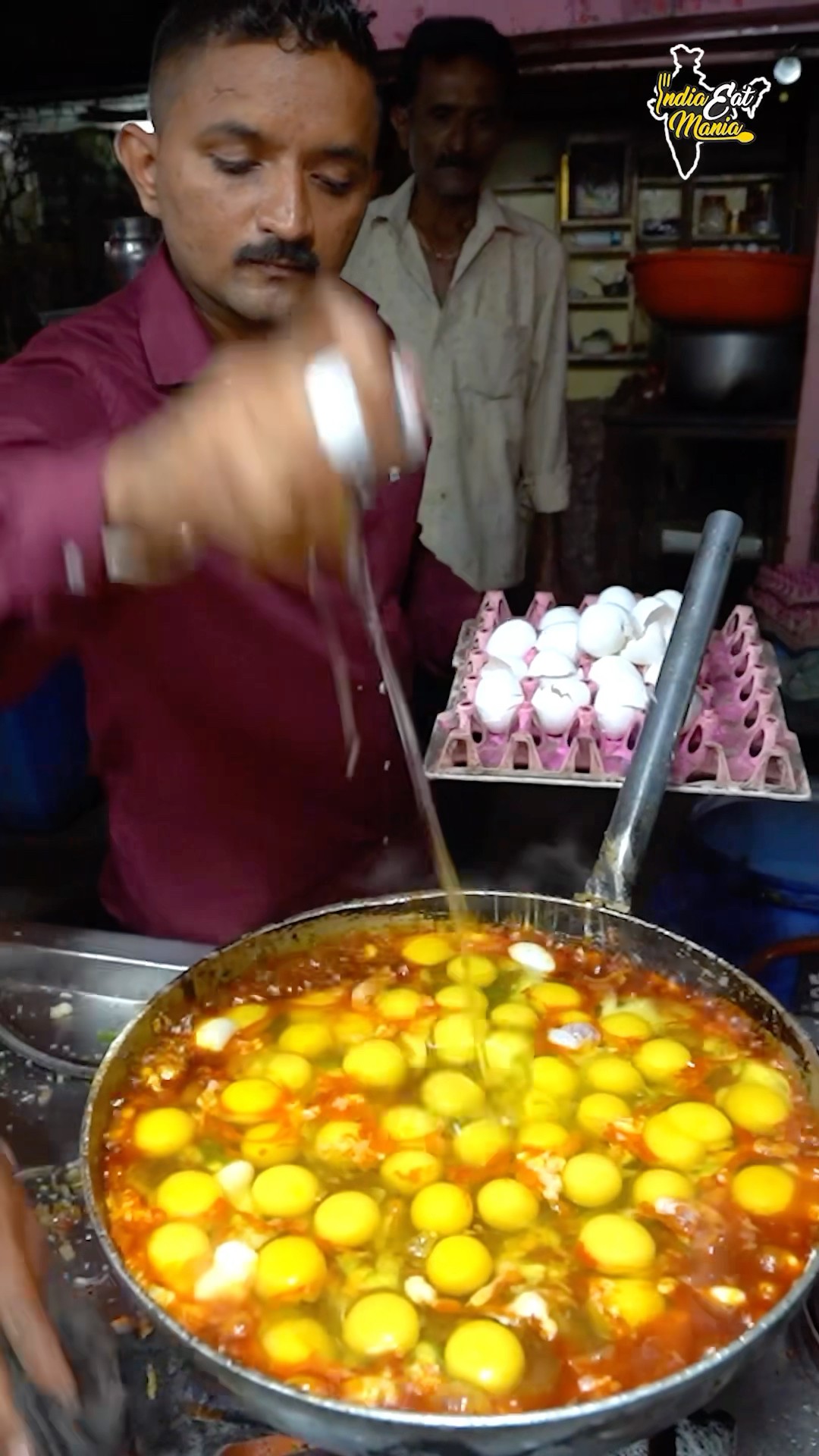 Double Tray Eggs Bhurji Making In Sangli #maharashtra #shorts