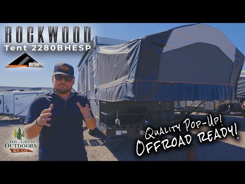 The ULTIMATE Off-Road Pop-Up w/ Cargo Tray! - Rockwood Tent 2280BHESP Extreme Sports Package