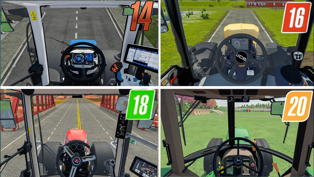 Fs14 vs fs16 vs fs18 vs fs20 gameplay Timelapse - YouTube
