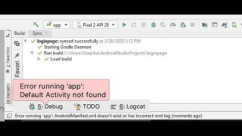 [FIX] - Error running app: Default Activity Not Found || Android Studio