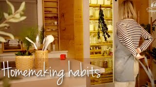 DAILY CLEANING ROUTINE AND HABITS FOR HOMEMAKING | Clean with me
