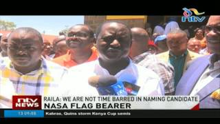 NASA flag bearer: We are not time barred in naming candidate - Raila