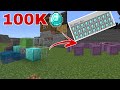 I collected 100k diamonds in Minecraft