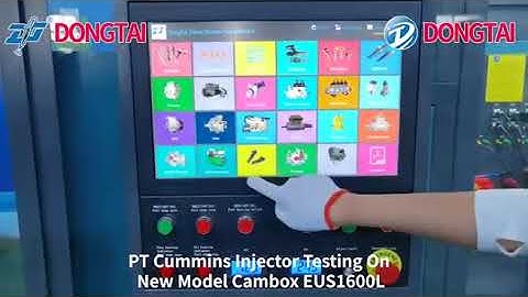 PT Cummins Injector testing on New model Cambox EUS1600L