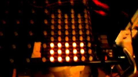 Experimental synchronization of LED electronic fireflies