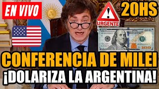 🔴URGENTE MILEI EN VIVO EN CONFERENCIA ¡ANUNCIA LA DOLARIZACIÓN A LOS EMPRESARIOS MÁS IMPORTANTES!