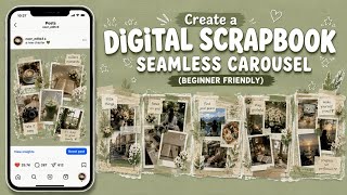 Easy Digital Scrapbook Seamless Carousel Tutorial 🎀 (Beginner Friendly)