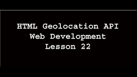 HTML Geolocation API | Web Development | Lesson 22 (In Urdu/Hindi)