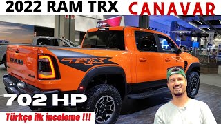 2022 Ram 1500 TRX inceleme. 702 HP'lik Pick Up Aracı.