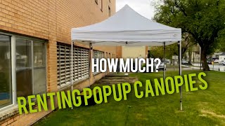 How Much Money Can You Make Renting Popup Canopies?