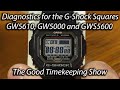 Diagnostics for G-Shock Squares