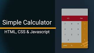 Mastering Web Development: Simple Elegant Calculator with HTML, CSS, and JavaScript | UI Tutorial