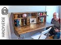 Save space! Build this wall mounted, fold down desk! : EP 025