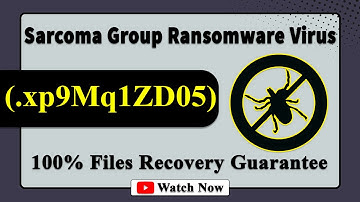 || SOLVED ✅🔘|| Sarcoma Group (.xp9Mq1ZD05) ransomware virus - removal and decryption