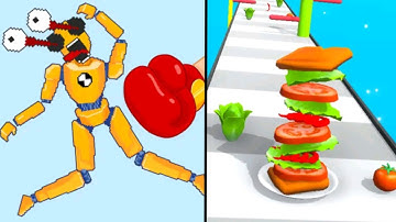 BURGER RUN 🍔 vs PUPPET BONE SMASHING,Walkthroug SpeedRun Gameplay, Latest Games,Epic4,Part#253.