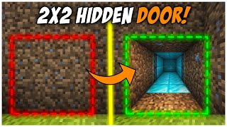 Easy 2x2 Flush Piston Door Tutorial! | Minecraft Java & Bedrock 1.20+