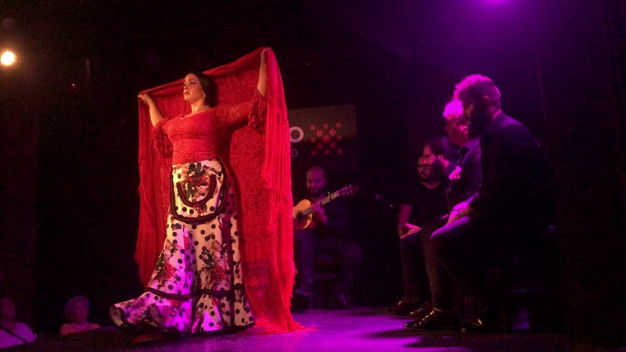 Female Flamenco dancer with scarf