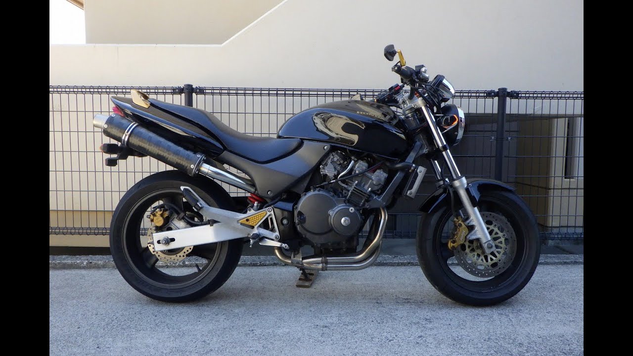 ホーネット250 左右2本出しマフラー カーボン ブラック