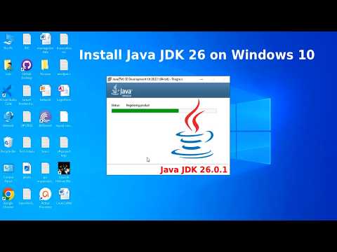 How to download and Install Java Jdk 26 on Windows 10