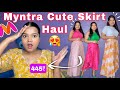 Skirt Haul 💜From Myntra ! Cute Skirt Haul  under 599₹ ! Vishakha yadav