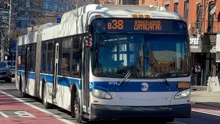 2012 New Flyer XD60 4739 B38 to Ridgewood at Brooklyn Tech Place