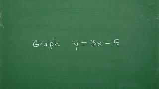 Graph y = 3x - 5 (Step by Step Solution)