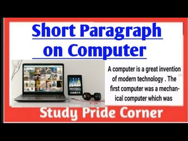 Paragraph on Computer💻 in English  || Study Pride Corner class=